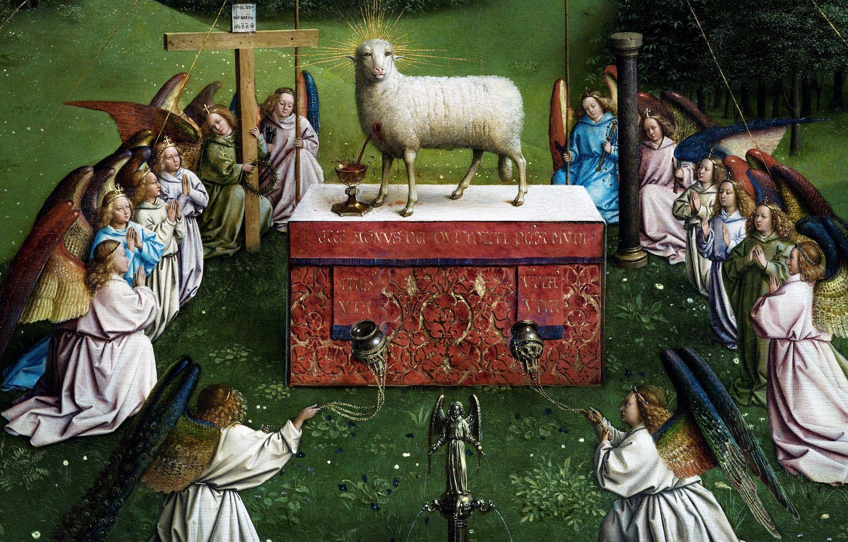 Agneau mystique, retable des frères Van Eyck