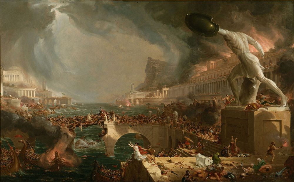 Le cours de l'Empire, Destruction, Thomas Cole